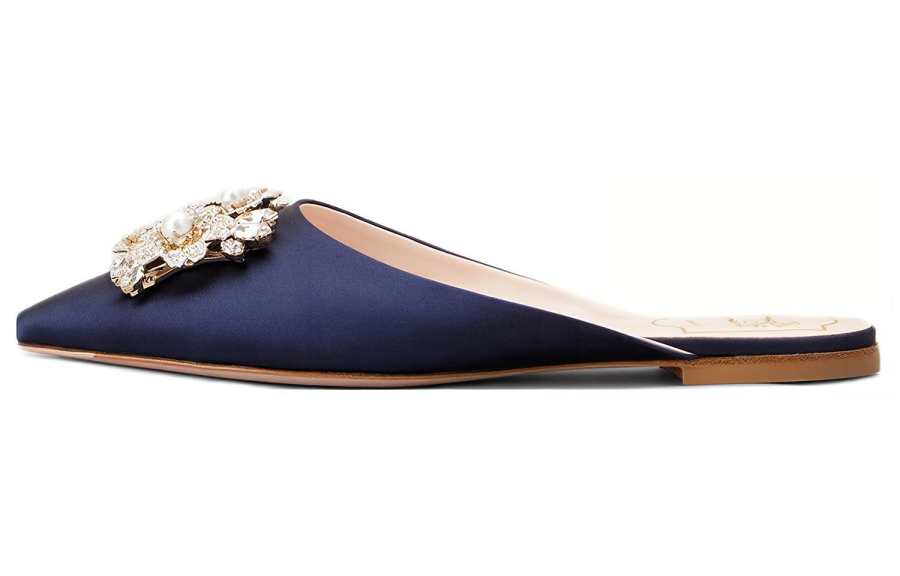 Roger Vivier Closed Toe Slippers Women's Blue