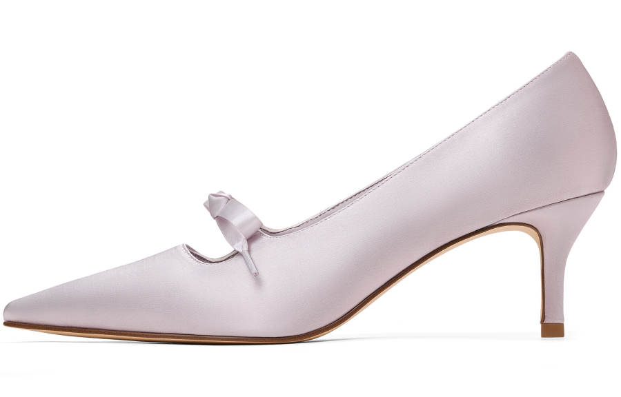 CHARLES&KEITH Small Ck Fabric Slim Heel High Heels 6.1cm Women's