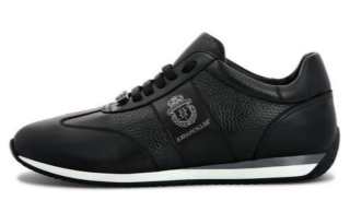 Billionaire Cow Leather Low top Casual Shoes Men's Black