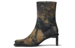 MIISTA Cow Leather Ankle Boots 6CM Women's Umber