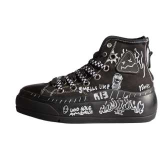 R13 Canvas High top Casual Shoes Women's Black