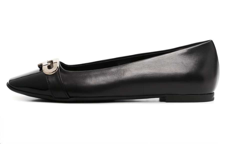 Furla Logo-plaque Flat Ballerina Shoes
