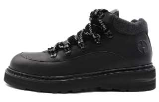 GIORGIO ARMANI ARMANI Leather Casual Shoes Men's Black