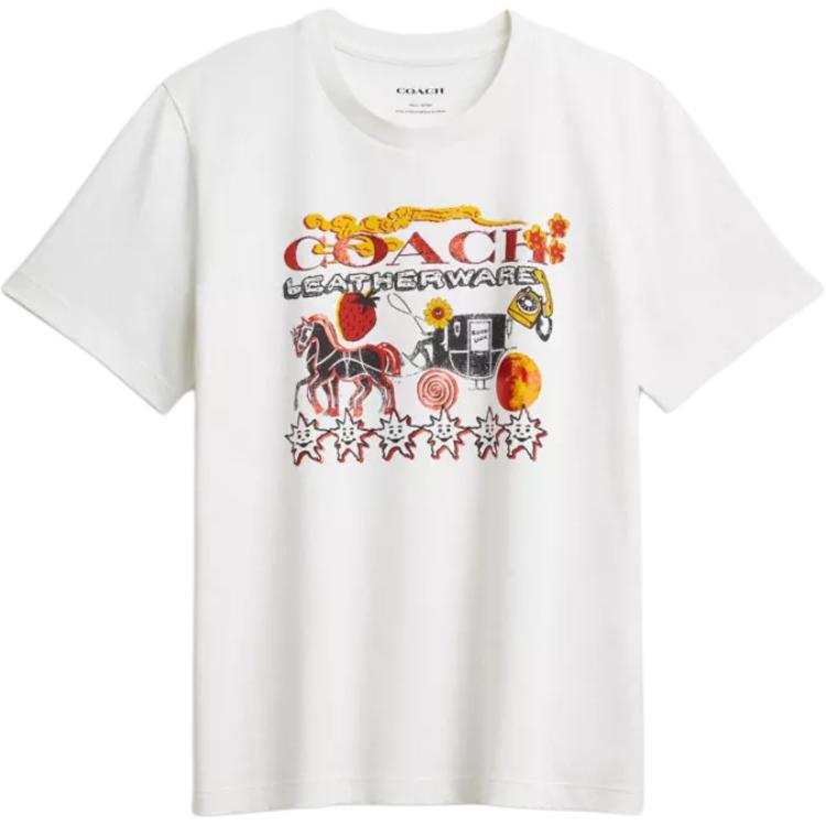 COACH FW25 Drop Shoulder Sleeve T Shirt Women's