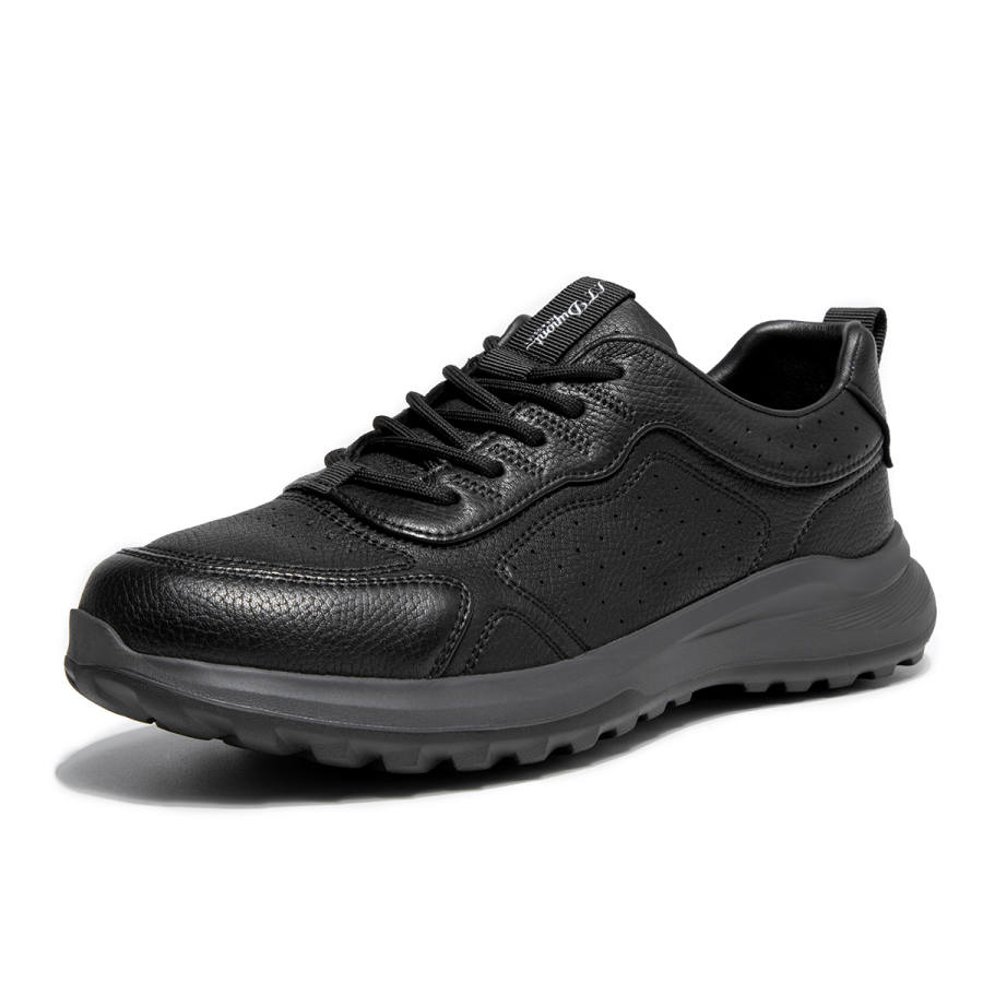 S.T.Dupont S. T.DUPONT Sheepskin Low top Casual Shoes Men's Black/Ecru
