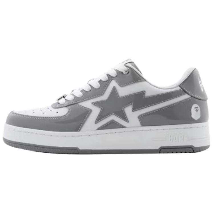 A BATHING APE BAPE STA Icon Low top Casual Shoes Unisex Gray