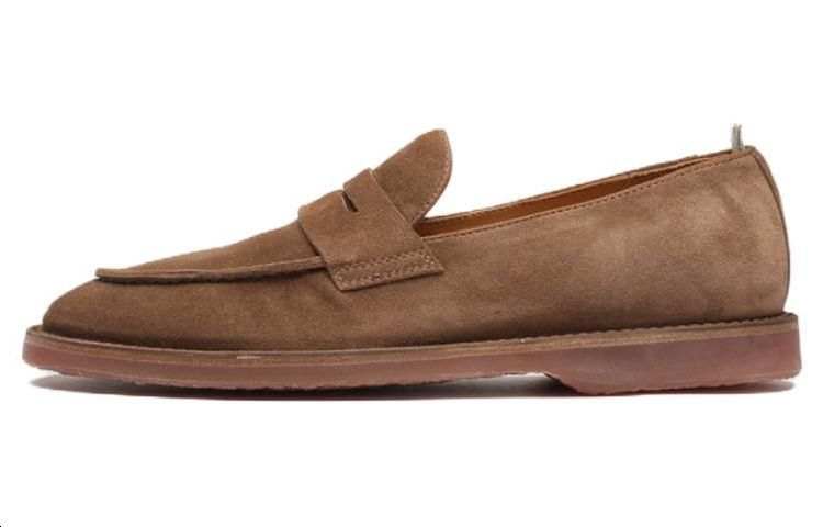 Officine Creative Kent Suede Loafers Men's Brown