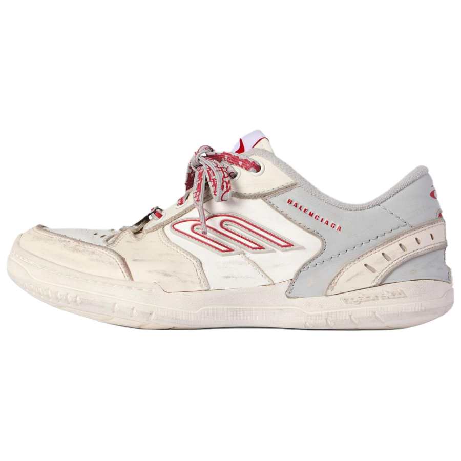 Balenciaga Hamptons Worn Out Low top Skateboard Shoes Women's Ecru
