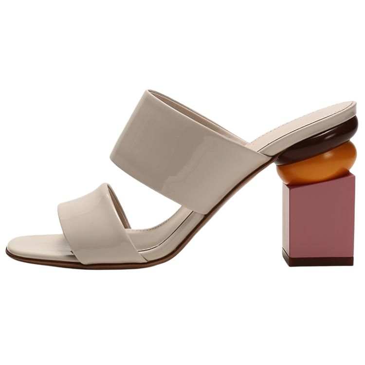 Ferragamo FERRAGAMO Slide Slippers Women's Bone White