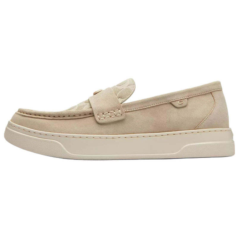 COACH COACH Hybrid Suede Loafers Men's Beige