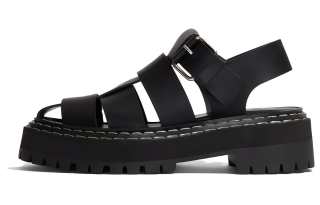PROENZA SCHOULER Leather Roman Sandals 2.5cm Women's Black