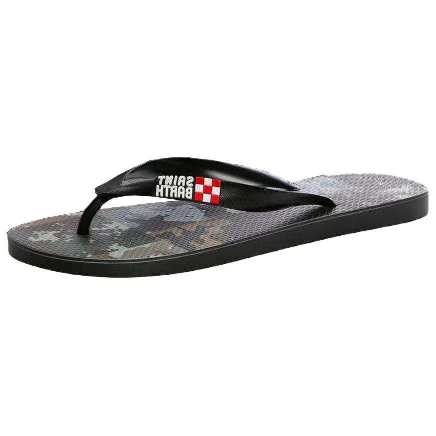 MC2 Saint Barth Rubber Sole Flip Flops Men's Black