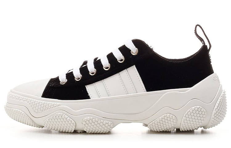 RED VALENTINO Low top Running Shoes Women's Black White