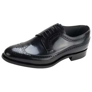 BARKER Dress Shoes Men's Low Top Black