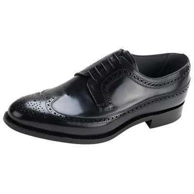 BARKER Dress Shoes Men's Low Top Black