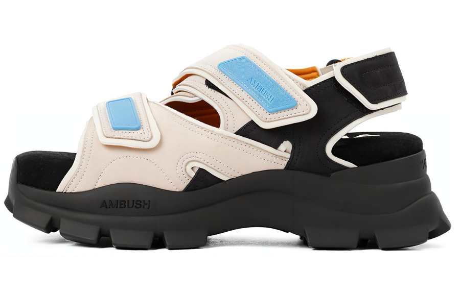 AMBUSH AMBUSH Leather One Strap Sandals Men's White