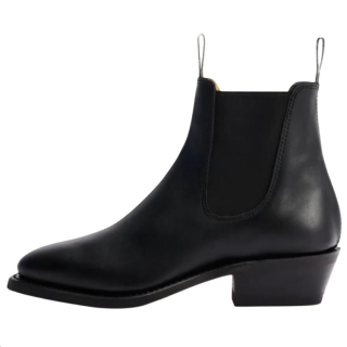 R.M.WILLIAMS Leather Short Chelsea Boots 4.5cm Women's Black