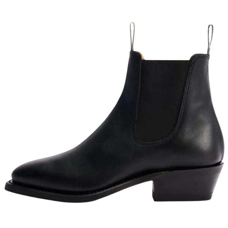 R.M.WILLIAMS Leather Short Chelsea Boots 4.5cm Women's Black