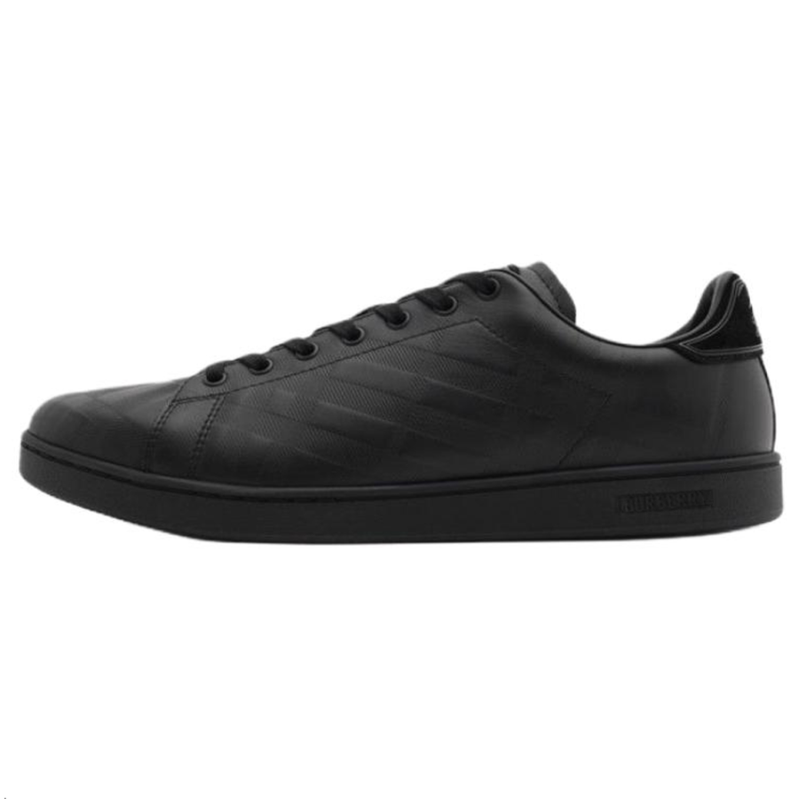 Burberry Burberry embossed-check leather sneakers