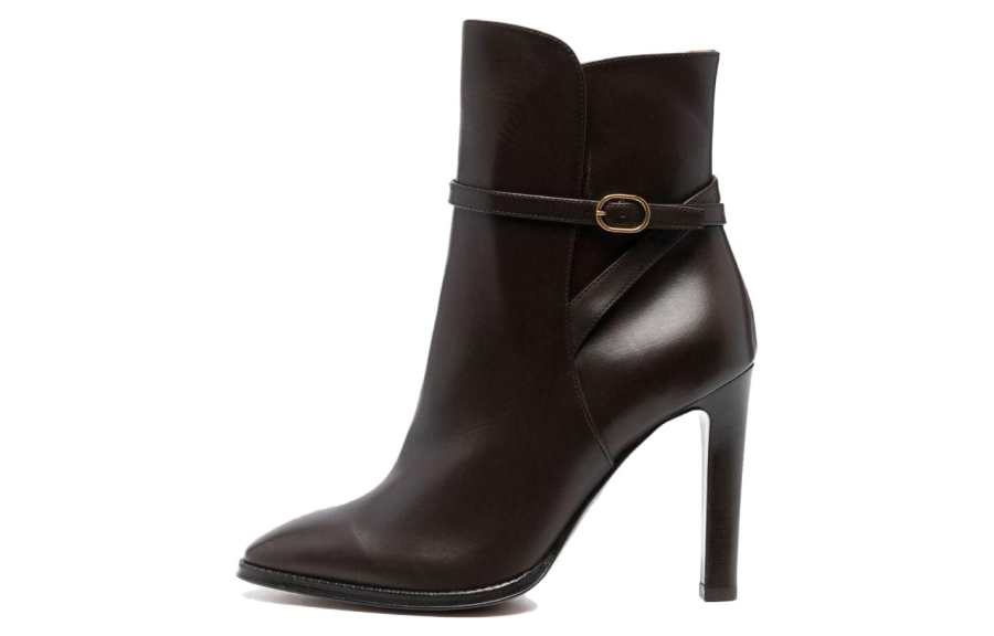 Ralph Lauren Collection Leather Knee high Boots Women's Black