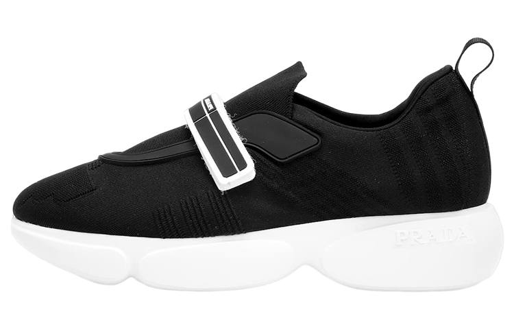 PRADA PRADA Cloudbust Rubber And Leather Sneakers 'Black White' Women's