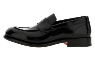 Santoni Loafers Men's Black