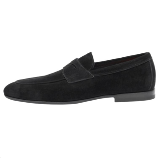 Santoni Carlo suede loafers