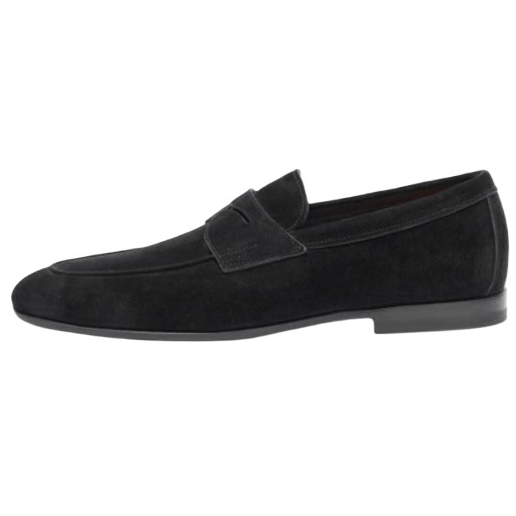 Santoni Carlo suede loafers