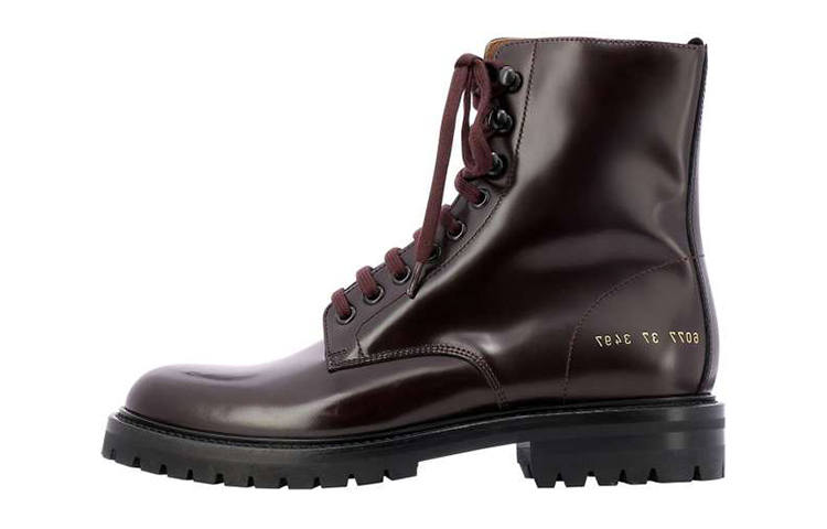 COMMON PROJECTS COMMON PROJECTS Leather Ankle Boots Women's Red