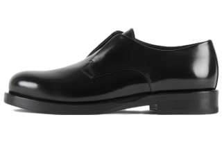 GIORGIO ARMANI ARMANI Leather Derby Shoes Men's Black