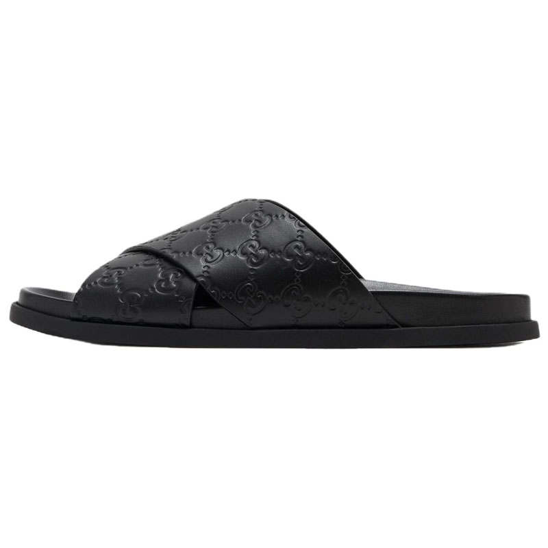 GUCCI GUCCI Slide Slippers Men's Black