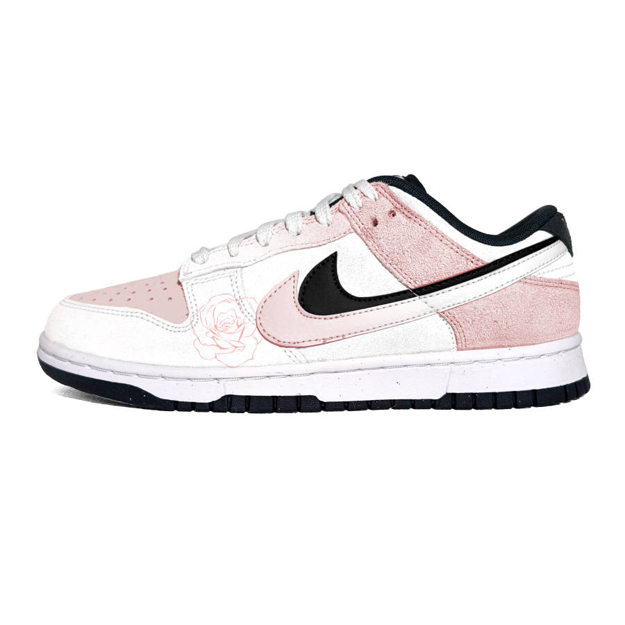 Nike Nike Dunk Leather Abrasion Resistant Low top Skateboard Shoes Women's Pink