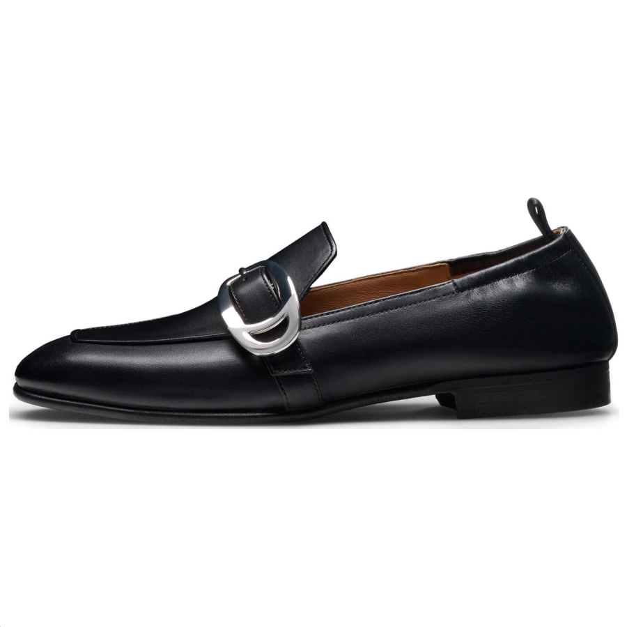 Magnanni Bella Moval Leather Loafers Women's Black
