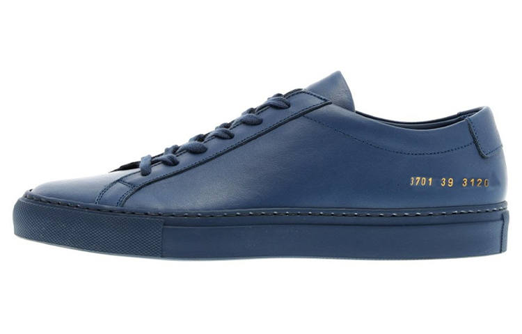 COMMON PROJECTS COMMON PROJECTS Original Achilles Low Leather Comfortable And Breathable Low top Skateboard Shoes Women's Blue