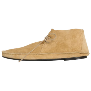 THE ROW Tyler Calfskin Casual Shoes Women's Linen Yellow