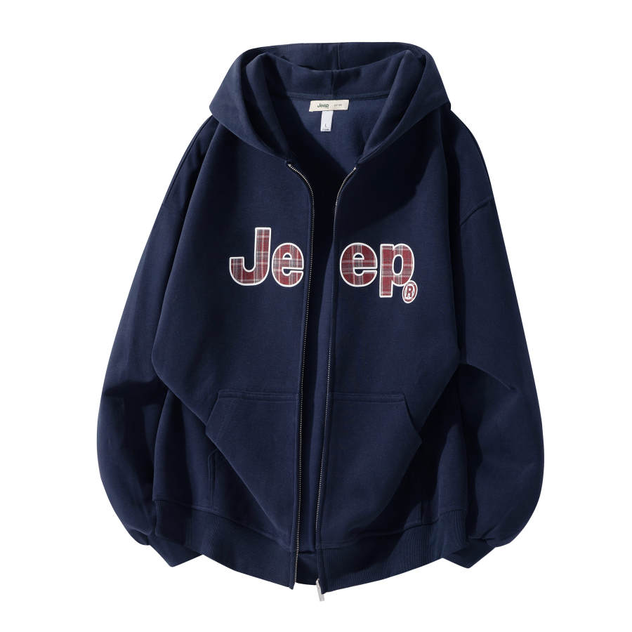 Jeep Sweatshirts Unisex Hooded Moderate Cardigan