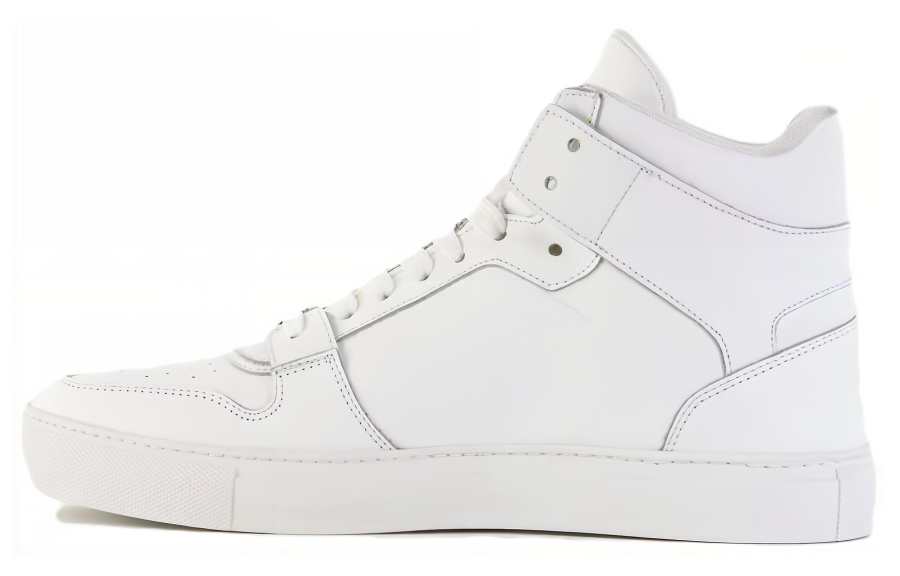 Roberto Cavalli Leather High top Skateboard Shoes Women's White