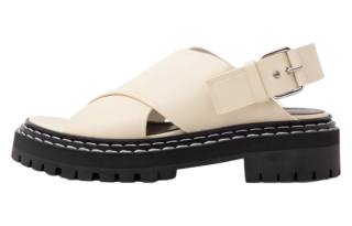 PROENZA SCHOULER Cow Leather Beach Sandals Women's Ecru