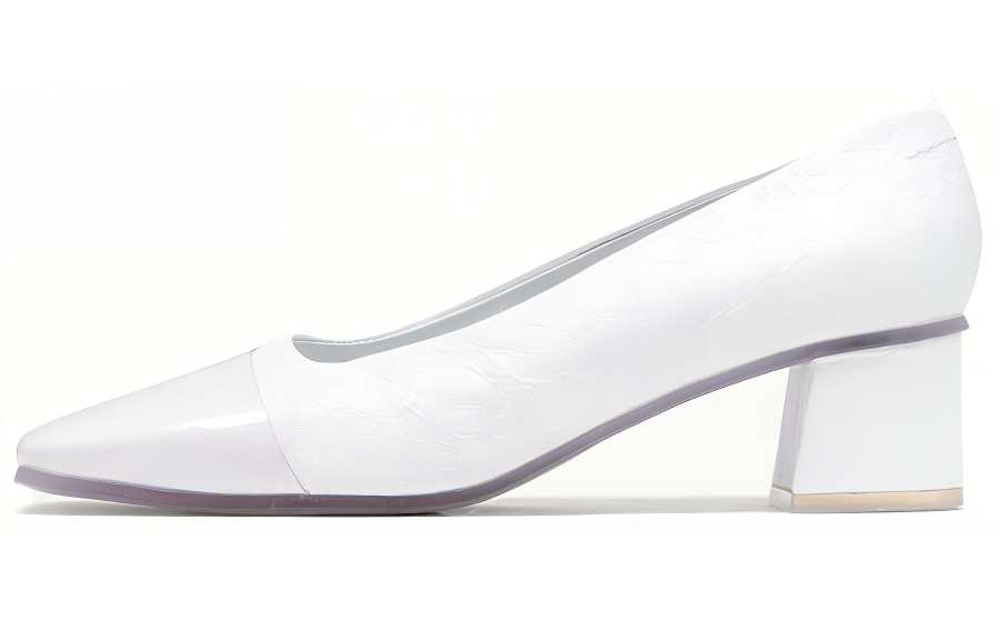 Maison Margiela Replica PVC Block Heel High Heels Women's White