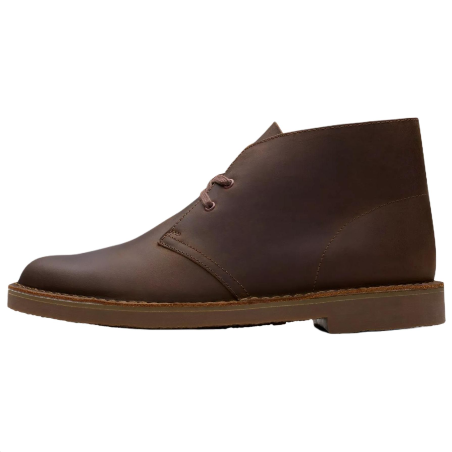 Clarks Clarks Shepton Leather Ankle Boots Men's Dark Brown