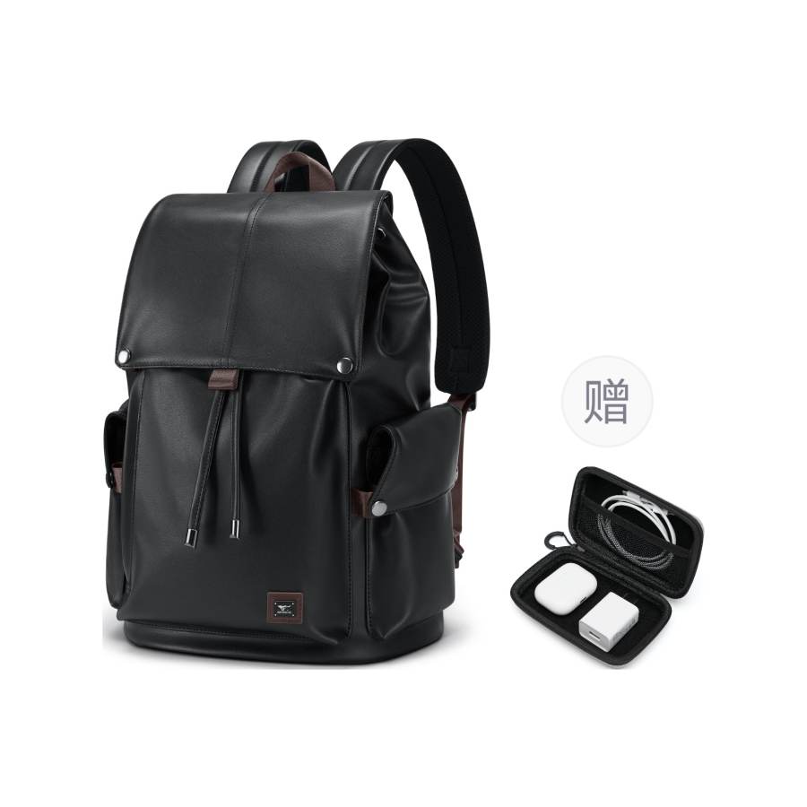 SEPTWOLVES SEPTWOLVES Fabric Backpack Unisex Black