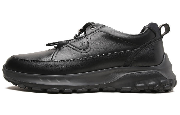 S.T.Dupont S. T.DUPONT Cow Leather Casual Shoes Men's Black