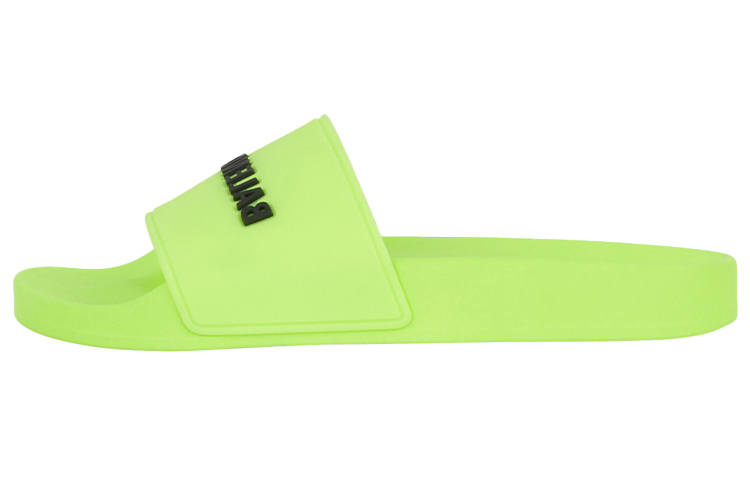 Balenciaga Pool Slide Stylish Sandal Women's Neon Yellow