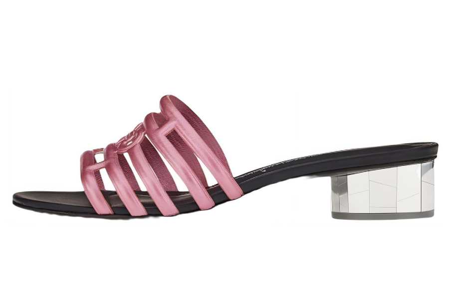 Ferragamo Gancini Slide Slippers Women's Pink