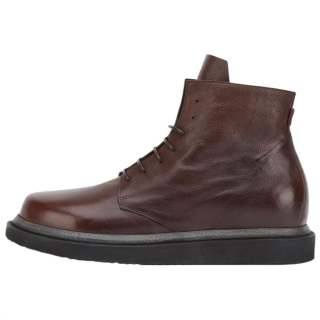 MOMA Queen Leather Ankle Boots Men's Brown