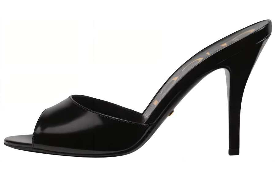 GUCCI Slide Slippers Women's Black