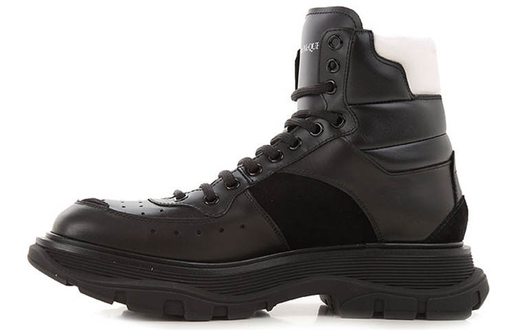 Alexander McQueen Alexander McQueen Leather Ankle Boots 'Brown Black'