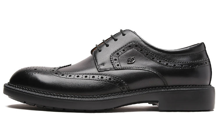 S.T.Dupont S. T.DUPONT Leather Dress Shoes Men's Black