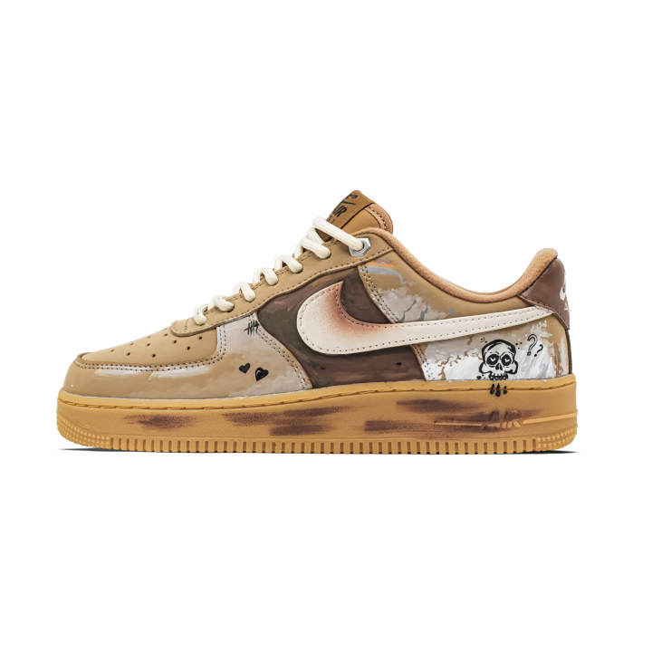 Nike Nike Air Force 1 Nighttime Crimson Moon Cow Leather Thermal Abrasion Resistant Thermal Abrasion Resistant Low top