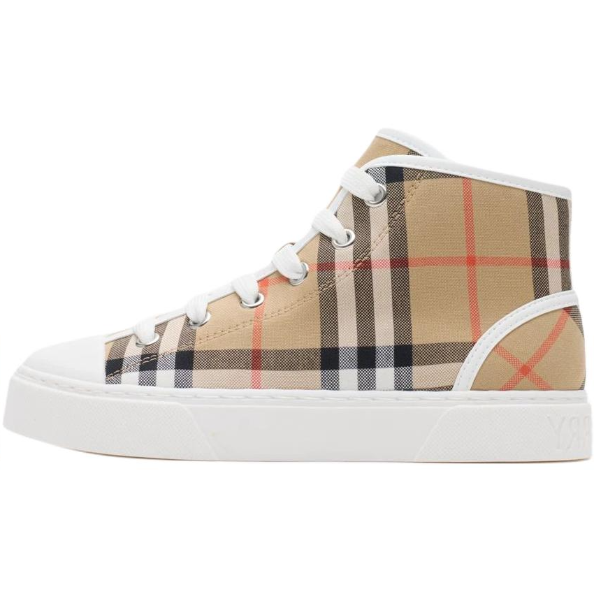 Burberry High top Kids Canvas Shoes Sandy Beige Kids'